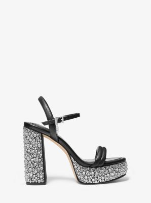 Laci Embellished Leather Platform Sandal image number 1