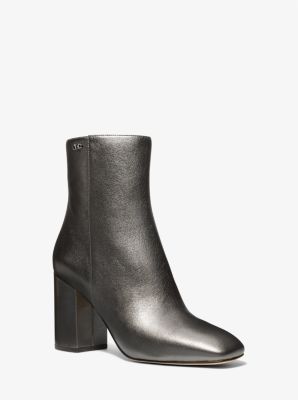 Metallic leather sale ankle boots