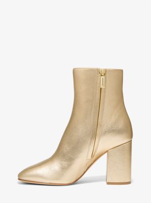 Perla Flex Metallic Leather Ankle Boot