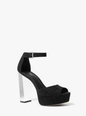 Porter Suede Platform Peep-Toe Pump image number 0