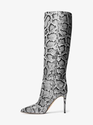 Michael kors cheap snakeskin boots