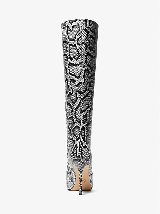 Rue Snake Embossed Leather Knee Boot image number 3
