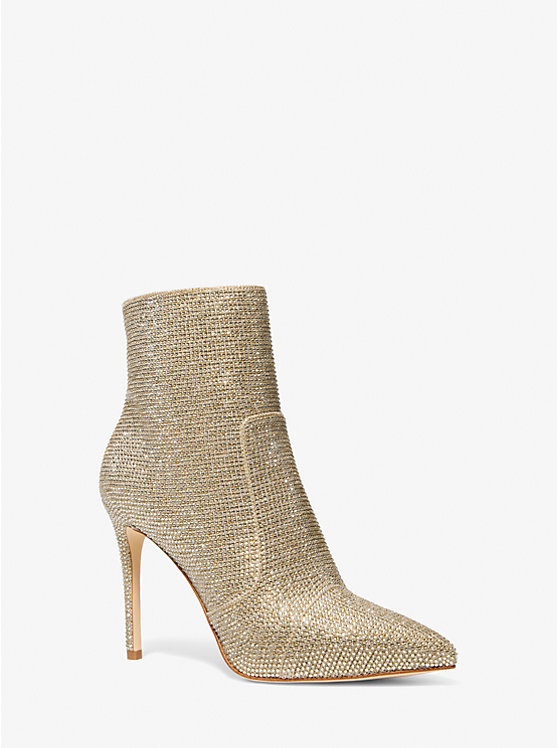 Rue Embellished Glitter Chain-Mesh Ankle Boot image number 0