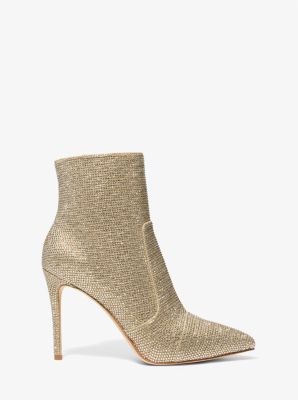 Michael kors silver booties hotsell