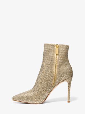 Rue Embellished Glitter Chain-Mesh Ankle Boot image number 2