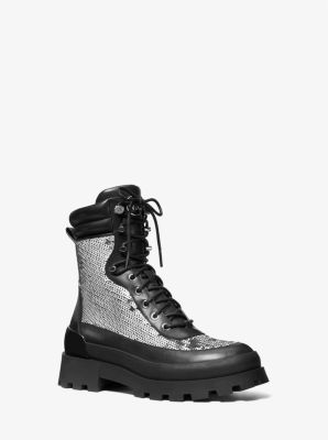 Kyle Leather Lace-Up Boot | Michael Kors