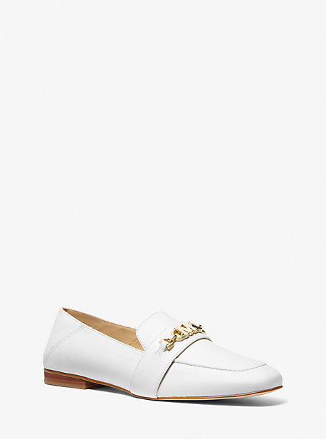 Michael Kors Tiffanie Leather Loafer In White