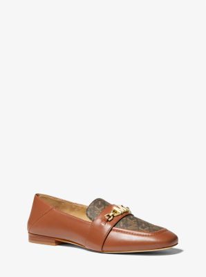 Tiffanie Leather and Empire Signature Logo Mule image number 0