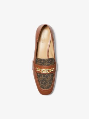 Tiffanie Leather and Empire Signature Logo Mule image number 3