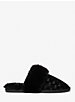 Pantoufle Tula en velours gaufré à logo image number 1