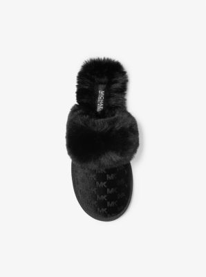 Tula Logo Embossed Velvet Slipper