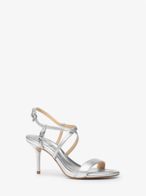 Silver on sale designer sandals