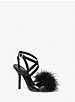 Whitby Feather Trim Leather Sandal image number 0
