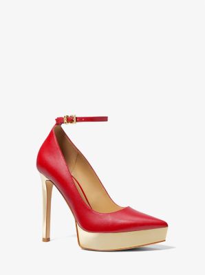 Micheal kors shop red shoes