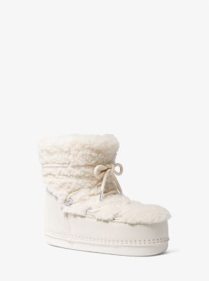 Michaelkors Zelda Sherpa and Suede Boot