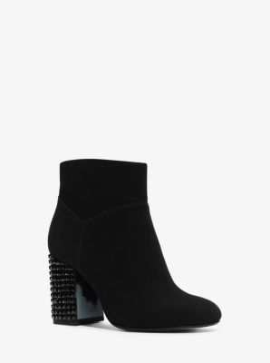 Arabella Embellished Suede Ankle Boot 