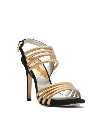 Cameron Embossed-Leather Sandal | Michael Kors