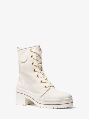 Michael kors corey logo combat sale boot