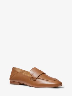 michael kors leather loafers