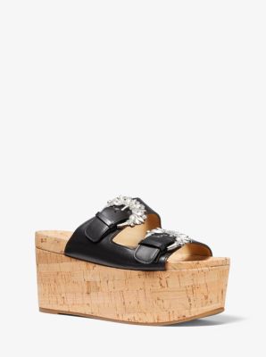 Michael kors store cork wedges