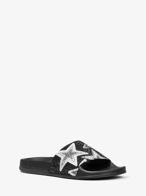 Gilmore Star Embellished Slide Sandal Michael Kors Canada