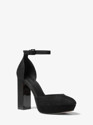 suede platform pumps