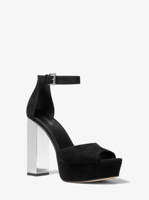 michael kors block heel pumps