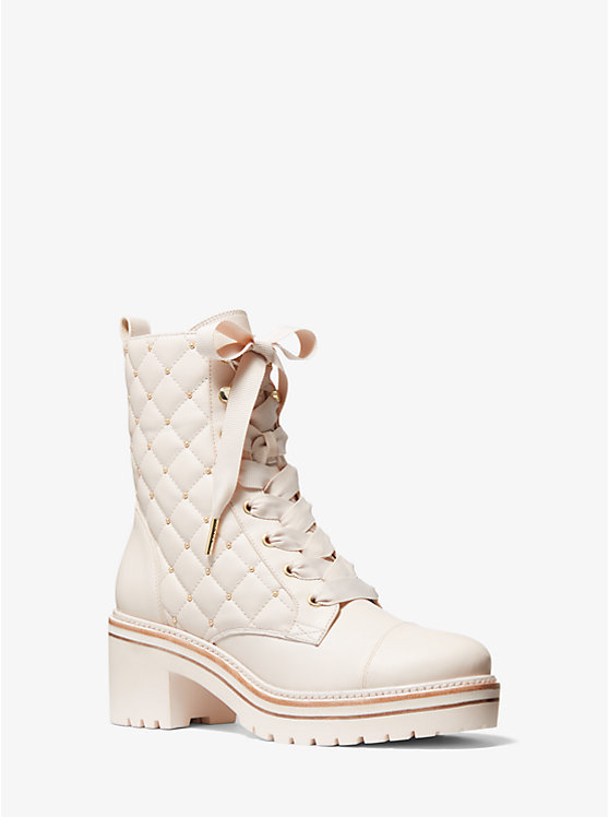 Tilda Quilted Leather Combat Boot image number 0