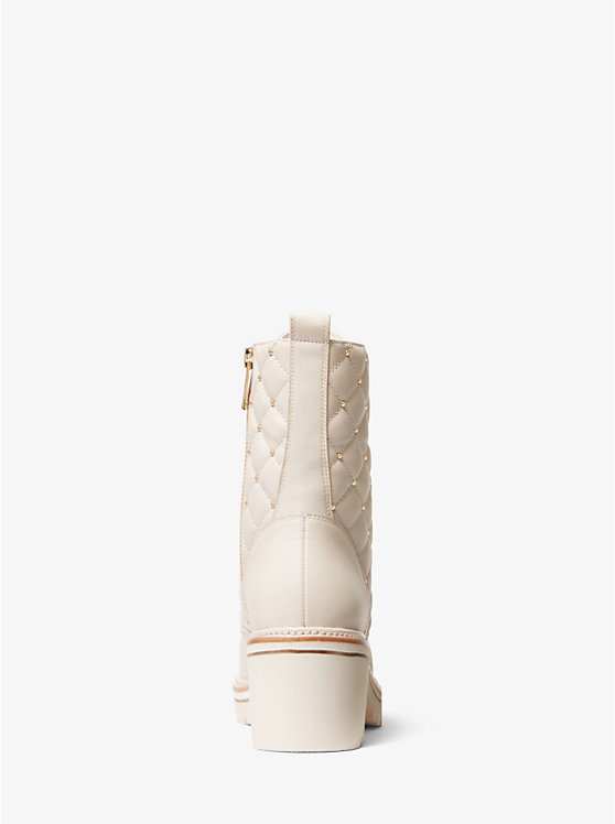 Tilda Quilted Leather Combat Boot | Michael Kors