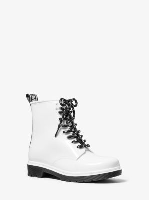 michael kors white rain boots