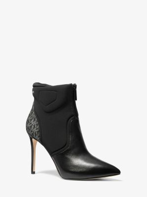 Uma Leather and Scuba Ankle Boot | Michael Kors