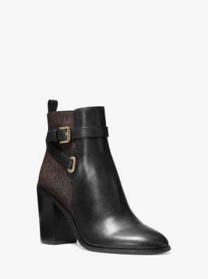 michael kors boots leather