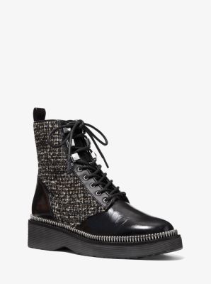 Michael kors hot sale haskell combat boot