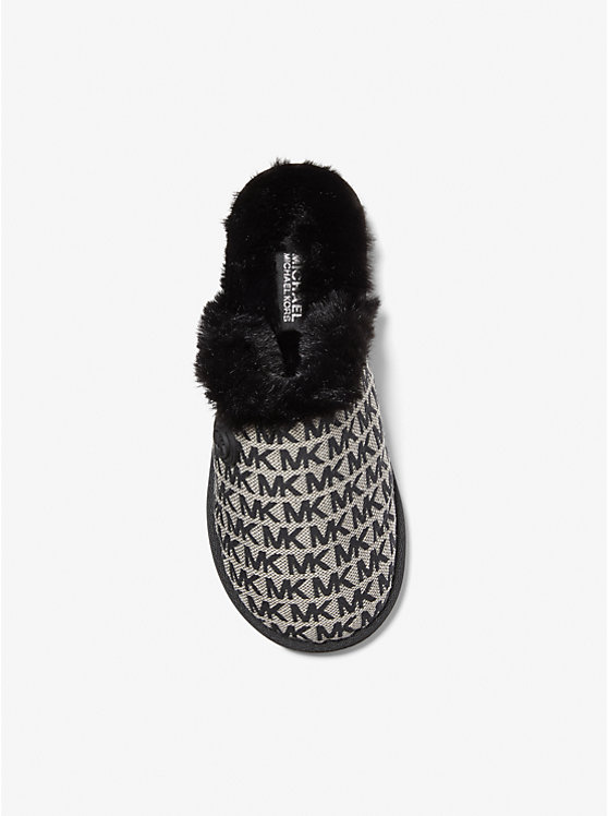 Janis Faux Fur-Lined Logo Jacquard Slipper image number 2
