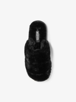 Michael kors store fuzzy slippers