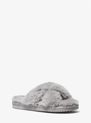 Lala Faux Fur Slide Sandal Michael Kors Canada