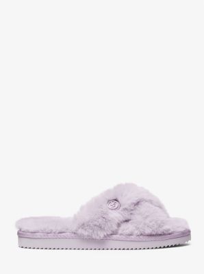 Lala Faux Fur Slide Sandal Michael Kors Canada