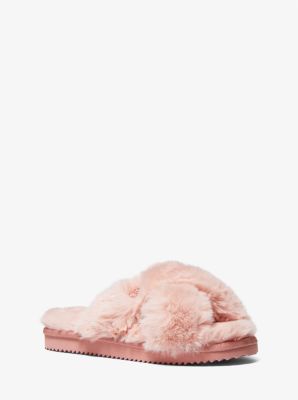 michael kors fluffy slides