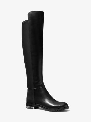 michael kors knee high leather boots