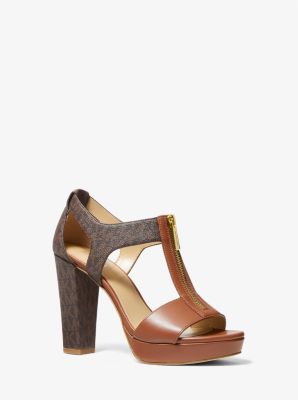 Berkley Logo and Leather Platform Sandal image number 0