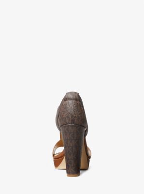 Berkley Logo and Leather Platform Sandal image number 2