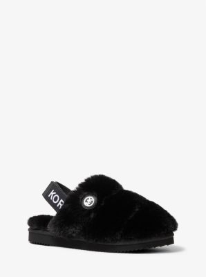 Michael kors best sale slippers fur