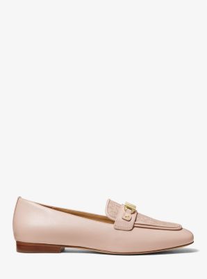 Loafer Farrah aus Leder und Logostoff in ZARTROSA | Michael Kors