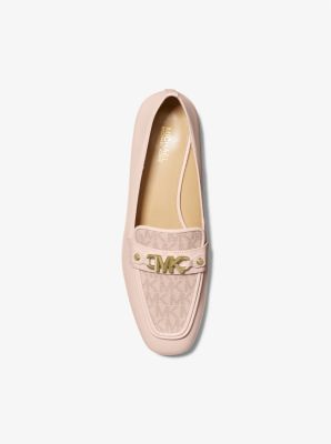 Loafer Farrah aus Leder und Logostoff in ZARTROSA | Michael Kors