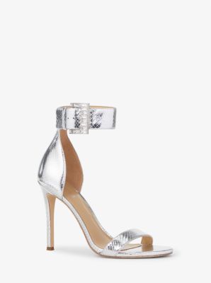 Michael kors cheap metallic heels