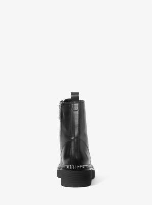 Michael kors haskell combat best sale boots black