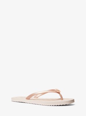 Michael kors flip flops best sale rose gold