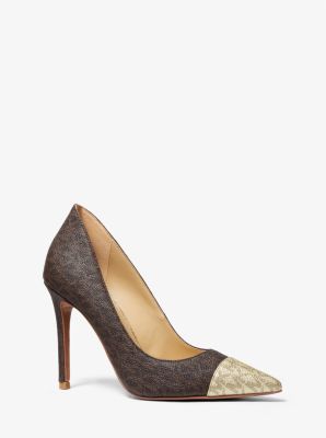 Zweifarbiger Pumps Keke mit Logo image number 0