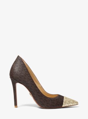 Zweifarbiger Pumps Keke mit Logo image number 1