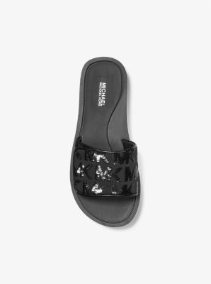 Michael kors shop embellished slides